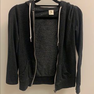 Zine Dark Grey Zip Up Hoodie